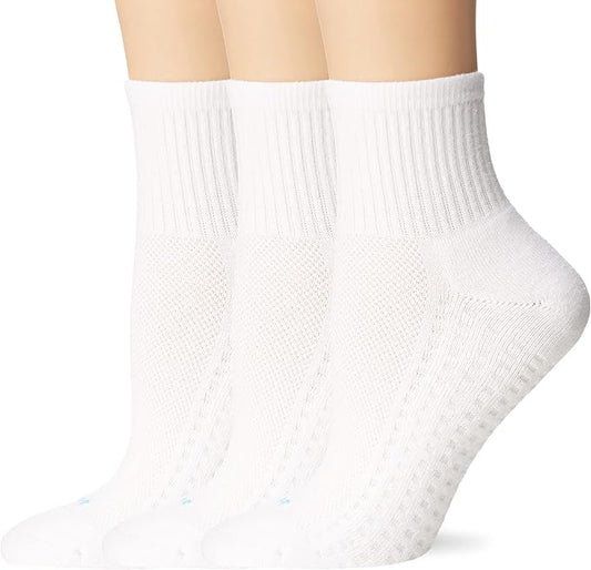 HUE womens Air Sport 3 Pair Pack Mini Crew SocksCasual Sock